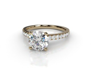 Engagement Ring: Diamond-Set Band Round-01-1800-9207