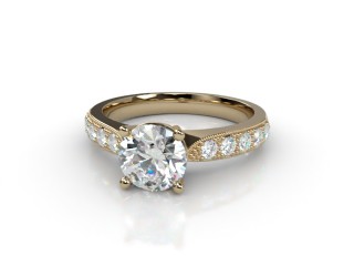 Engagement Ring: Diamond-Set Band Round-01-1810-5177