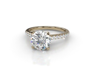 Engagement Ring: Diamond-Set Band Round-01-1816-8013