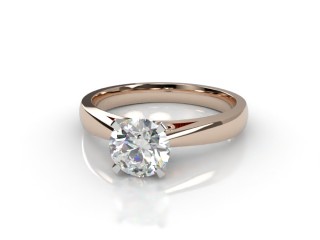 Engagement Ring: Solitaire Round Diamond