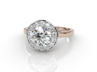 Engagement Ring: Halo Cluster Round Diamond