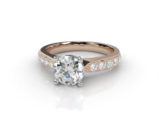 Engagement Ring: Solitaire Round Diamond