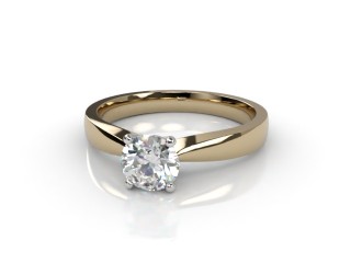 Certificated Round Diamond Solitaire Engagement Ring in 18ct. Gold