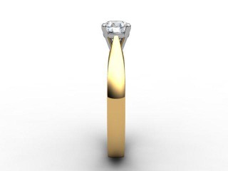 Certificated Round Diamond Solitaire Engagement Ring in 18ct. Gold - 6