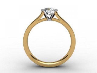 Certificated Round Diamond Solitaire Engagement Ring in 18ct. Gold - 3