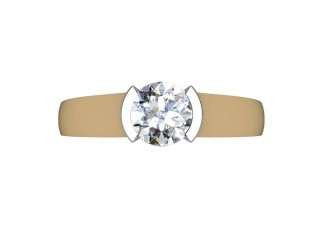 Certificated Round Diamond Solitaire Engagement Ring in 18ct. Gold - 9