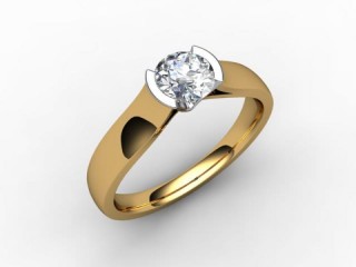 Certificated Round Diamond Solitaire Engagement Ring in 18ct. Gold - 12