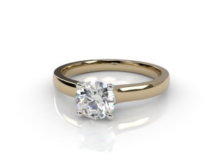 Certificated Round Diamond Solitaire Engagement Ring in 18ct. Gold