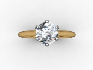 Certificated Round Diamond Solitaire Engagement Ring in 18ct. Gold - 9