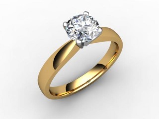 Certificated Round Diamond Solitaire Engagement Ring in 18ct. Gold - 12