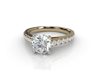 Engagement Ring: Diamond-Set Band Round-01-2800-6160