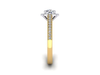 Certificated Round Diamond in 18ct. Gold - 6
