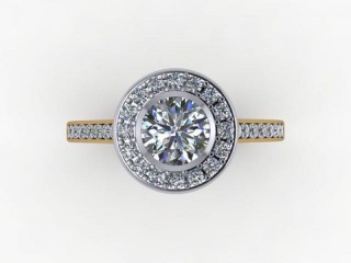 Engagement Ring: Halo Cluster Round - 9
