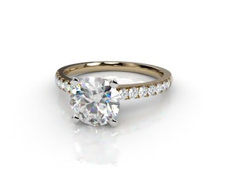 Engagement Ring: Diamond-Set Band Round-01-2800-9207