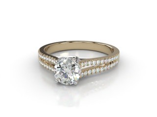Engagement Ring: Diamond-Set Band Round-01-2800-9236