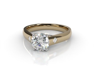 Certificated Round Diamond in 18ct. Gold