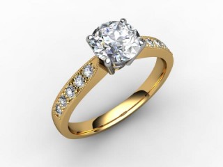 Certificated Round Diamond in 18ct. Gold - 12