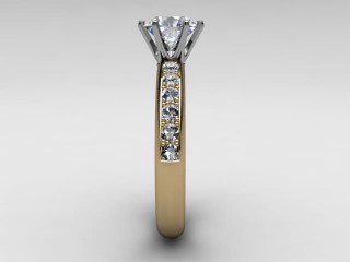 Engagement Ring: Diamond-Set Band Round - 6