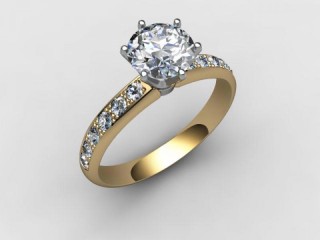Certificated Round Diamond in 18ct. Gold - 12