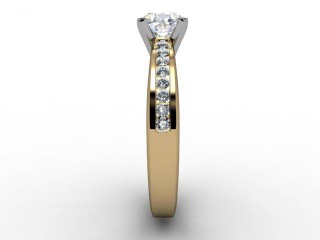 Engagement Ring: Diamond-Set Band Round - 3