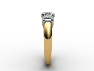 Engagement Ring: 3 Stone Round - 9