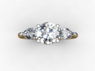 Engagement Ring: 3 Stone Round+ - 12
