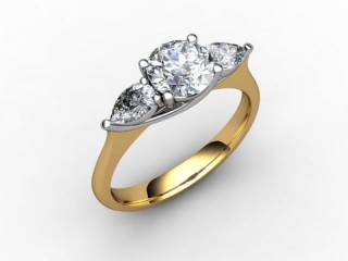 Engagement Ring: 3 Stone Round+ - 15