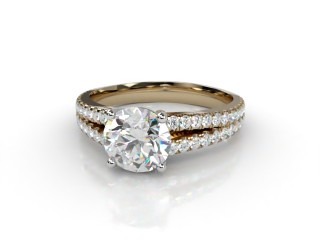 Engagement Ring: Diamond-Set Band Round-01-2852-8908