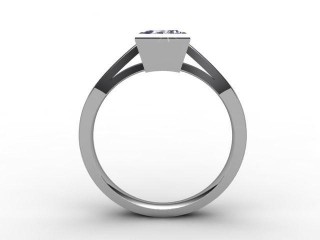 Certificated Princess-Cut Diamond Solitaire Engagement Ring in Platinum - 3
