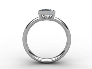 Certificated Princess-Cut Diamond Solitaire Engagement Ring in Platinum - 3
