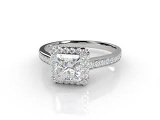 Engagement Ring: Halo Cluster Princess-Cut-02-0100-8248