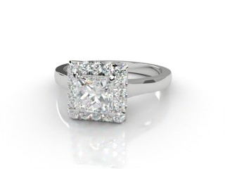 Engagement Ring: Halo Cluster Princess-Cut-02-0100-8914