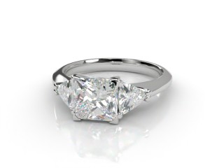 Certificated Princess-Cut Diamond in Platinum