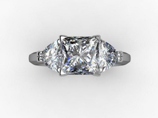 Certificated Princess-Cut Diamond in Platinum - 12