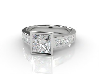 Certificated Princess-Cut Diamond in Platinum-02-0108-2223