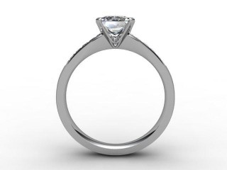 Certificated Princess-Cut Diamond in Platinum - 3