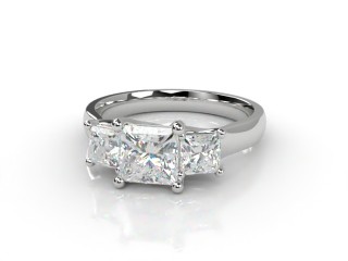 Engagement Ring: 3 Stone Princess-Cut-02-0133-2307