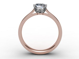 Certificated Princess-Cut Diamond Solitaire Engagement Ring in 18ct. Rose Gold - 3