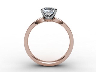 Certificated Princess-Cut Diamond Solitaire Engagement Ring in 18ct. Rose Gold - 3