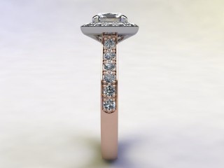 Engagement Ring: Halo Cluster Princess-Cut - 6