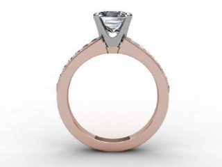 Engagement Ring: Diamond Band Princess-Cut - 3