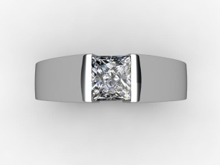 Certificated Princess-Cut Diamond Solitaire Engagement Ring in 18ct. White Gold - 9