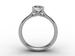 Certificated Princess-Cut Diamond Solitaire Engagement Ring in 18ct. White Gold - 3