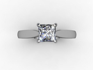 Engagement Ring: Solitaire Princess-Cut - 9