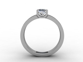 Certificated Princess-Cut Diamond Solitaire Engagement Ring in 18ct. White Gold - 3