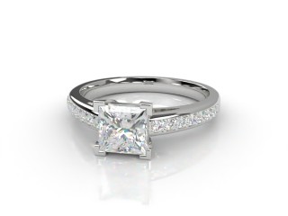 Engagement Ring: Diamond Band Princess-Cut-02-0500-9252