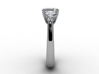 Engagement Ring: 3 Stone Princess - 9