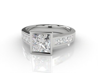 Certificated Princess-Cut Diamond in 18ct. White Gold-02-0508-2223