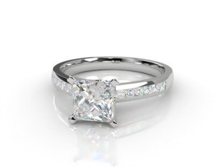 Certificated Princess-Cut Diamond in 18ct. White Gold-02-0512-6145