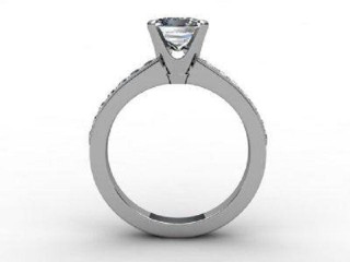 Certificated Princess-Cut Diamond in 18ct. White Gold - 3